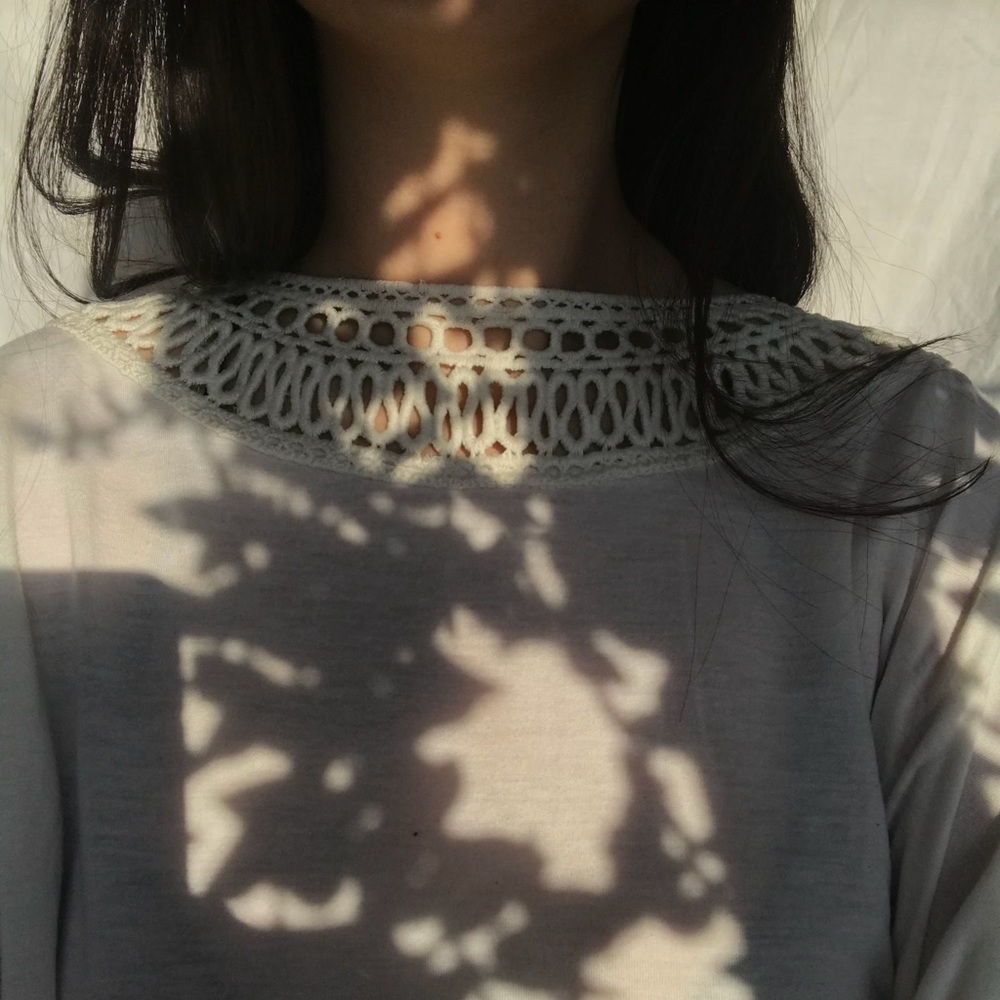 White peasant shirt